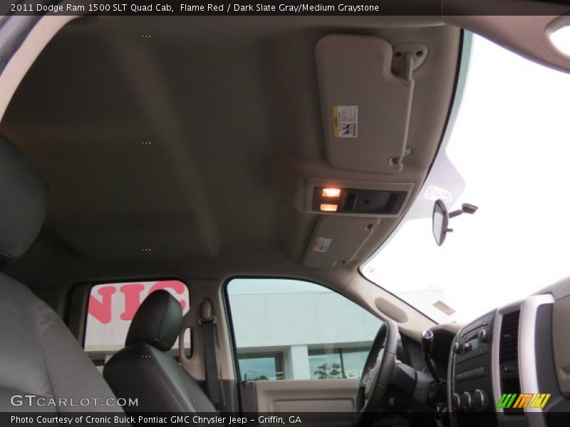 Flame Red / Dark Slate Gray/Medium Graystone 2011 Dodge Ram 1500 SLT Quad Cab