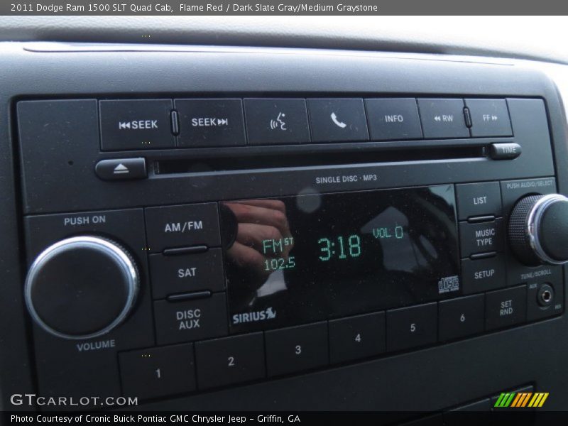 Flame Red / Dark Slate Gray/Medium Graystone 2011 Dodge Ram 1500 SLT Quad Cab