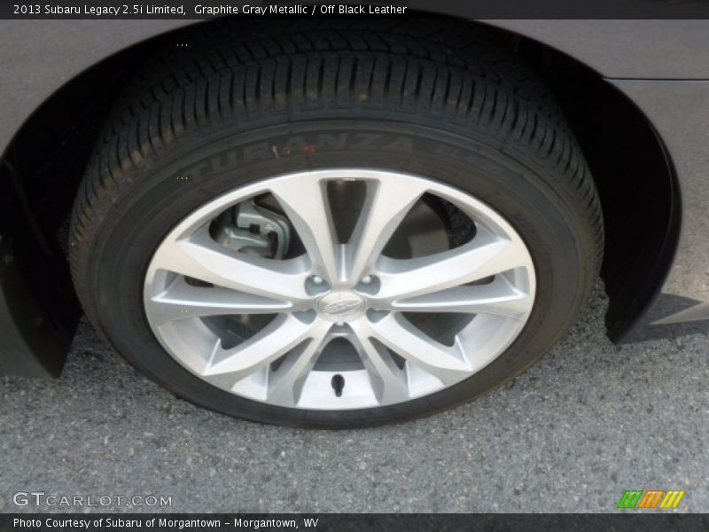 Graphite Gray Metallic / Off Black Leather 2013 Subaru Legacy 2.5i Limited