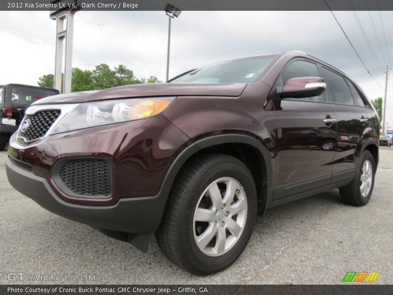 Dark Cherry / Beige 2012 Kia Sorento LX V6