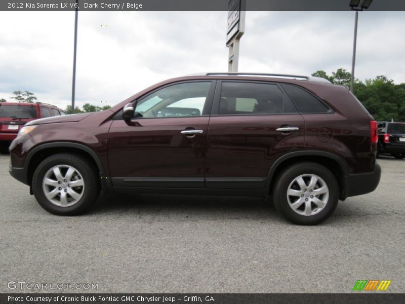 Dark Cherry / Beige 2012 Kia Sorento LX V6