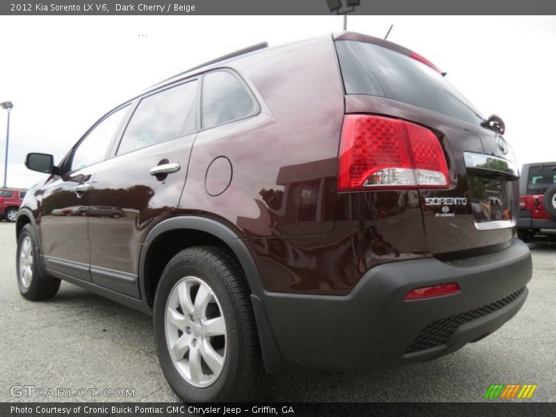 Dark Cherry / Beige 2012 Kia Sorento LX V6