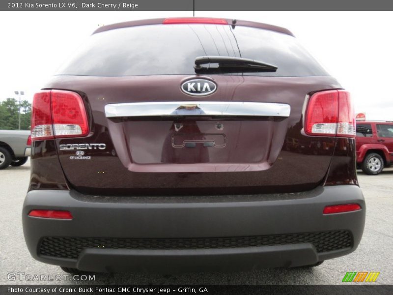 Dark Cherry / Beige 2012 Kia Sorento LX V6