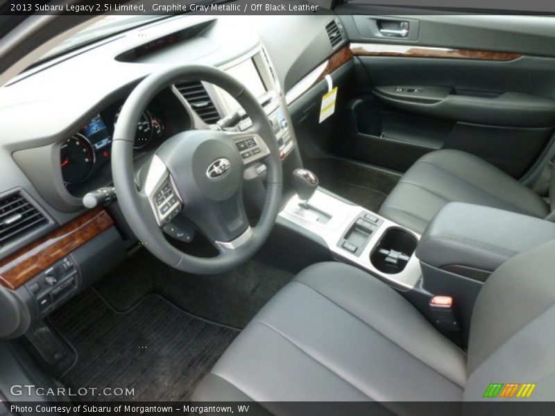 Graphite Gray Metallic / Off Black Leather 2013 Subaru Legacy 2.5i Limited