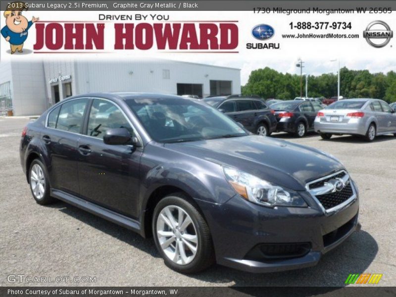 Graphite Gray Metallic / Black 2013 Subaru Legacy 2.5i Premium