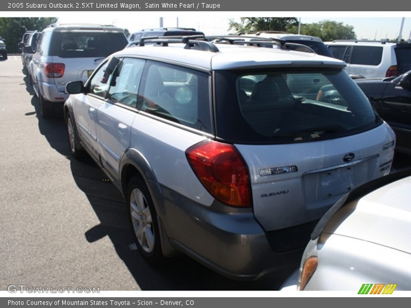 Satin White Pearl / Taupe 2005 Subaru Outback 2.5XT Limited Wagon