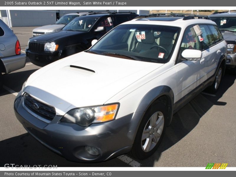 Satin White Pearl / Taupe 2005 Subaru Outback 2.5XT Limited Wagon