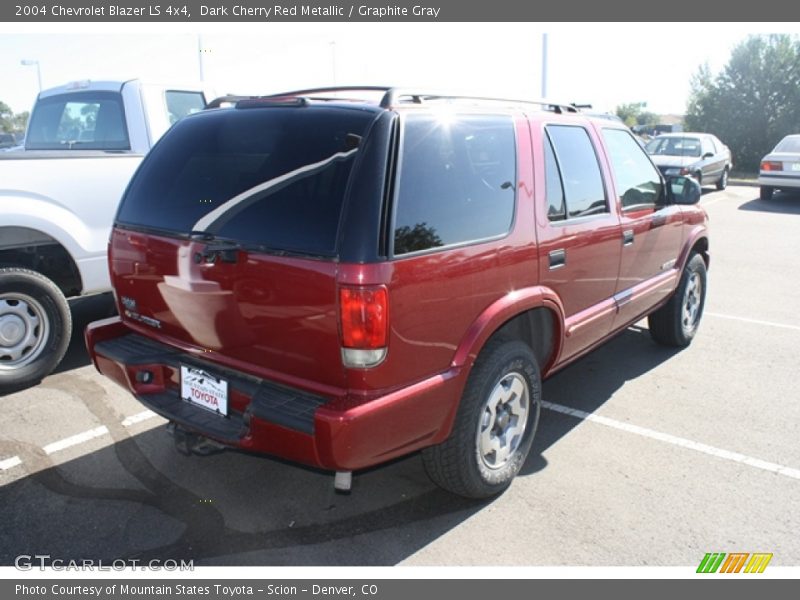 Dark Cherry Red Metallic / Graphite Gray 2004 Chevrolet Blazer LS 4x4
