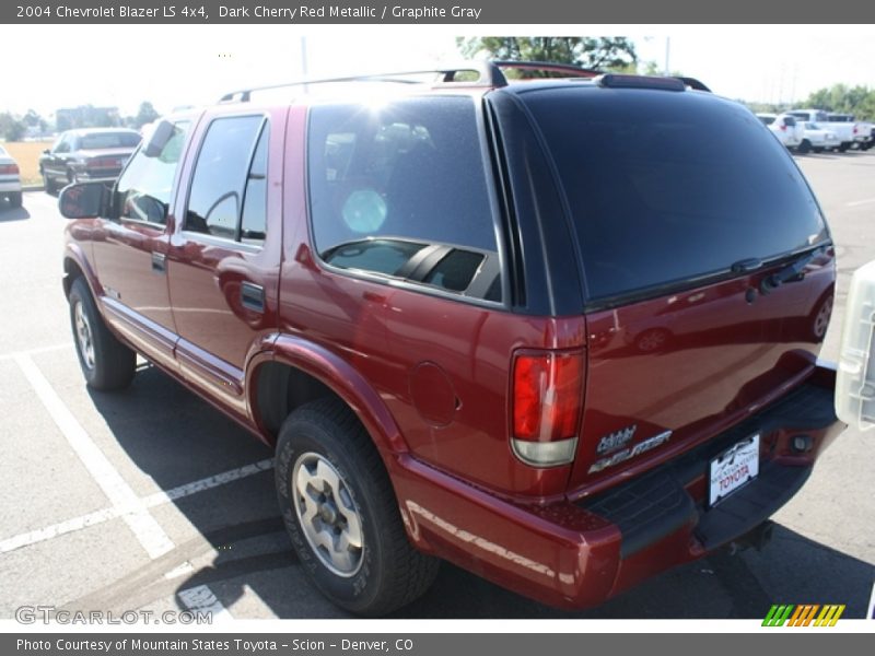 Dark Cherry Red Metallic / Graphite Gray 2004 Chevrolet Blazer LS 4x4