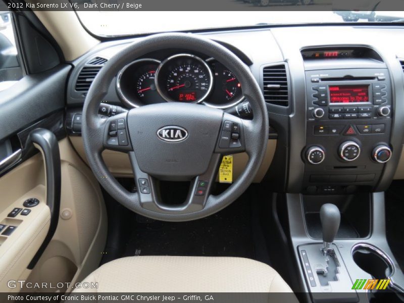 Dark Cherry / Beige 2012 Kia Sorento LX V6
