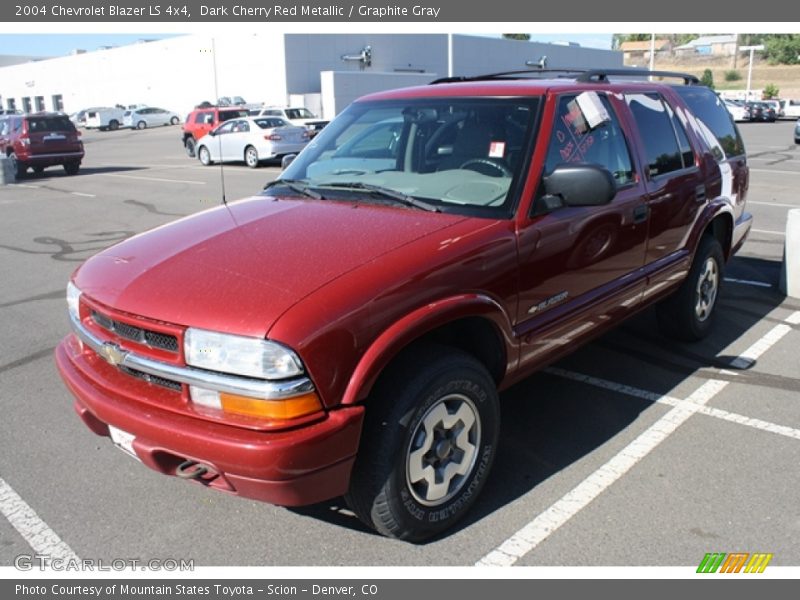 Dark Cherry Red Metallic / Graphite Gray 2004 Chevrolet Blazer LS 4x4