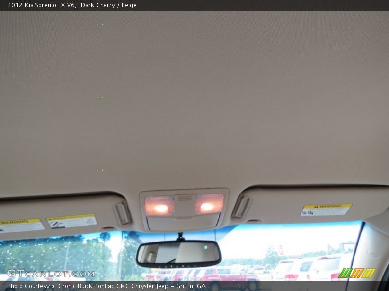 Dark Cherry / Beige 2012 Kia Sorento LX V6