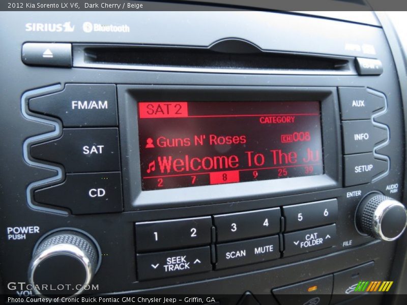 Dark Cherry / Beige 2012 Kia Sorento LX V6