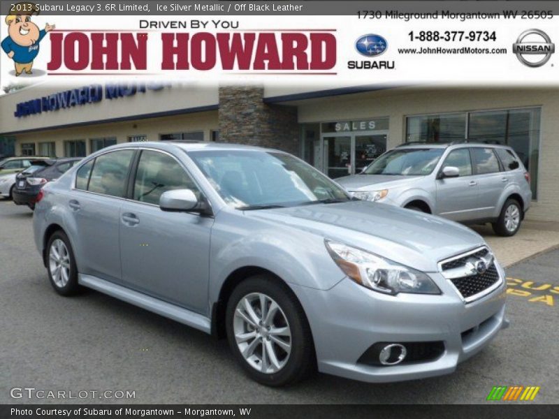 Ice Silver Metallic / Off Black Leather 2013 Subaru Legacy 3.6R Limited