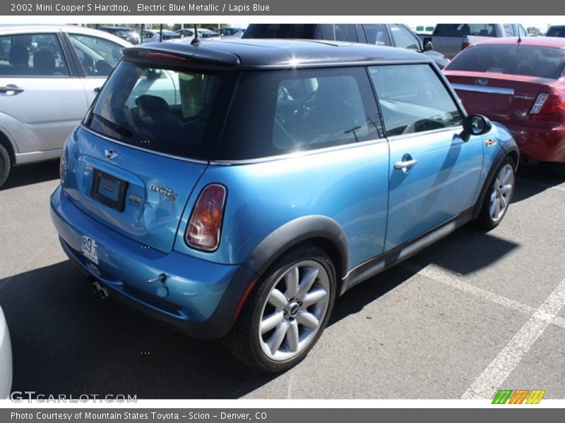 Electric Blue Metallic / Lapis Blue 2002 Mini Cooper S Hardtop