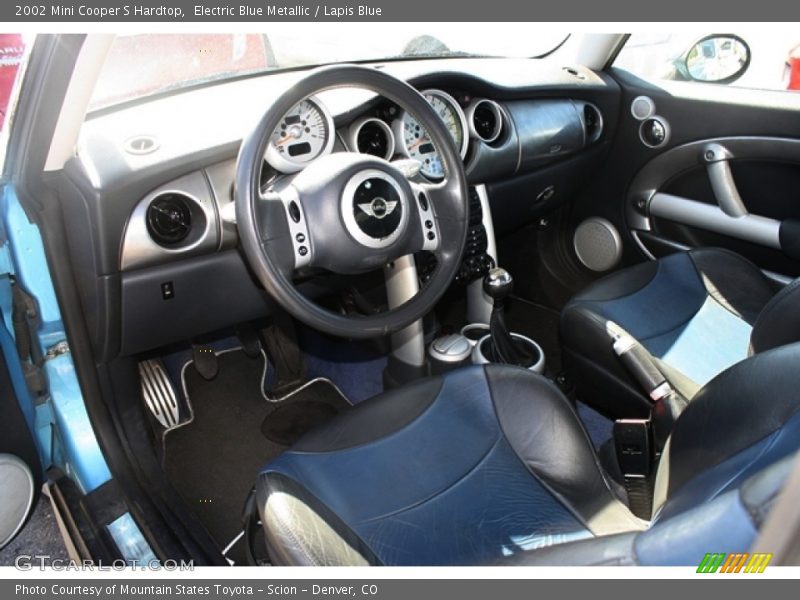 Electric Blue Metallic / Lapis Blue 2002 Mini Cooper S Hardtop