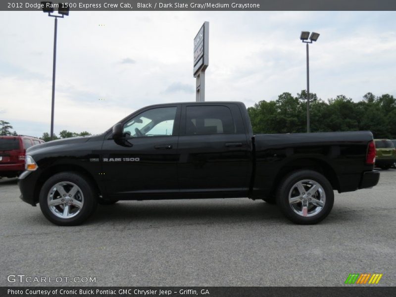 Black / Dark Slate Gray/Medium Graystone 2012 Dodge Ram 1500 Express Crew Cab