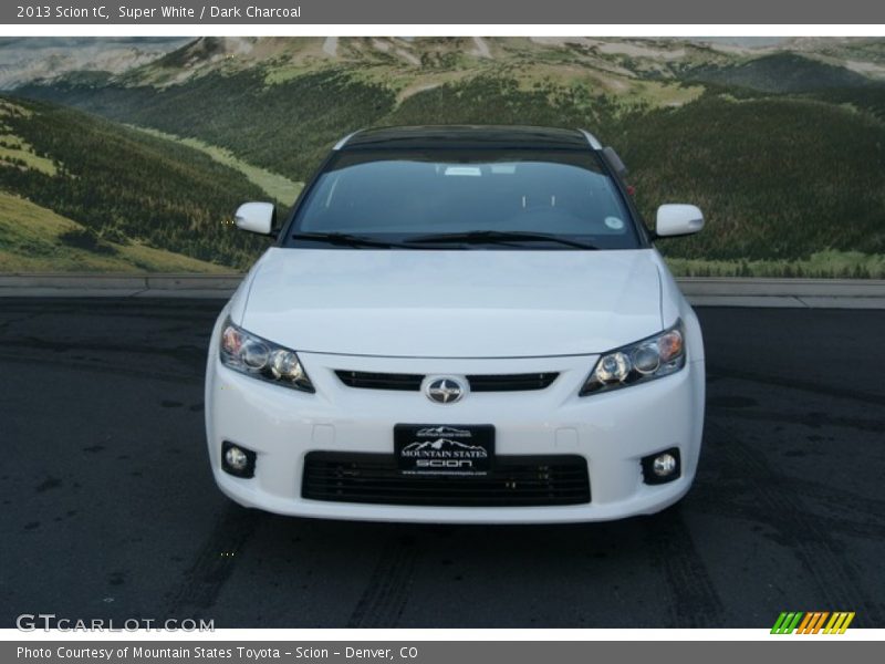 Super White / Dark Charcoal 2013 Scion tC