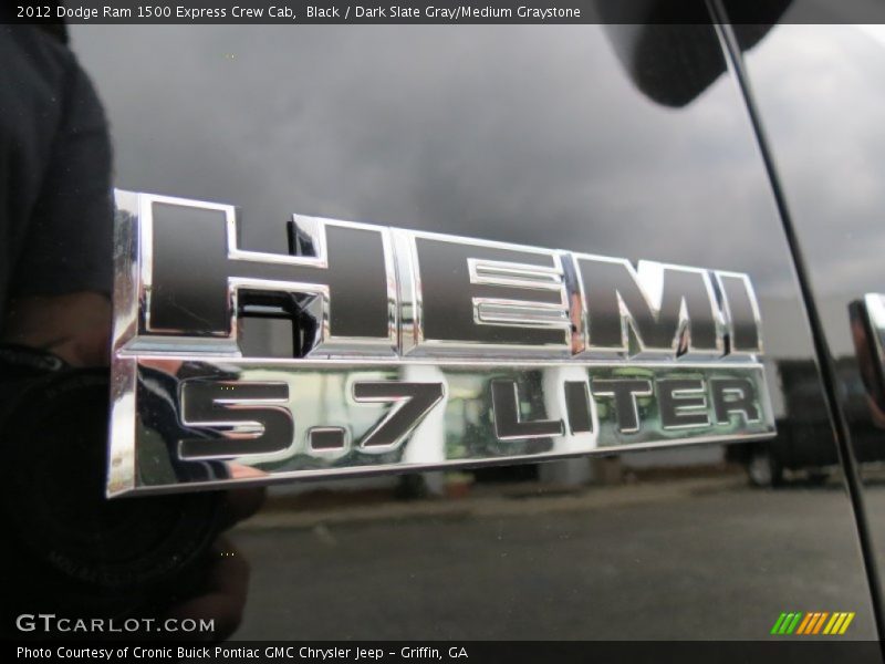 Black / Dark Slate Gray/Medium Graystone 2012 Dodge Ram 1500 Express Crew Cab