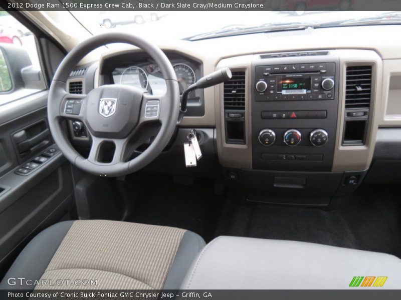 Black / Dark Slate Gray/Medium Graystone 2012 Dodge Ram 1500 Express Crew Cab