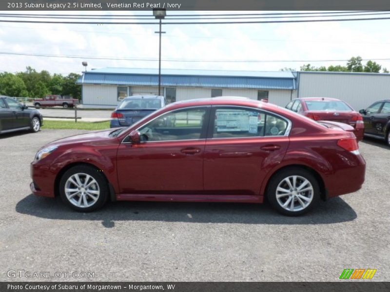 Venetian Red Pearl / Ivory 2013 Subaru Legacy 2.5i Limited