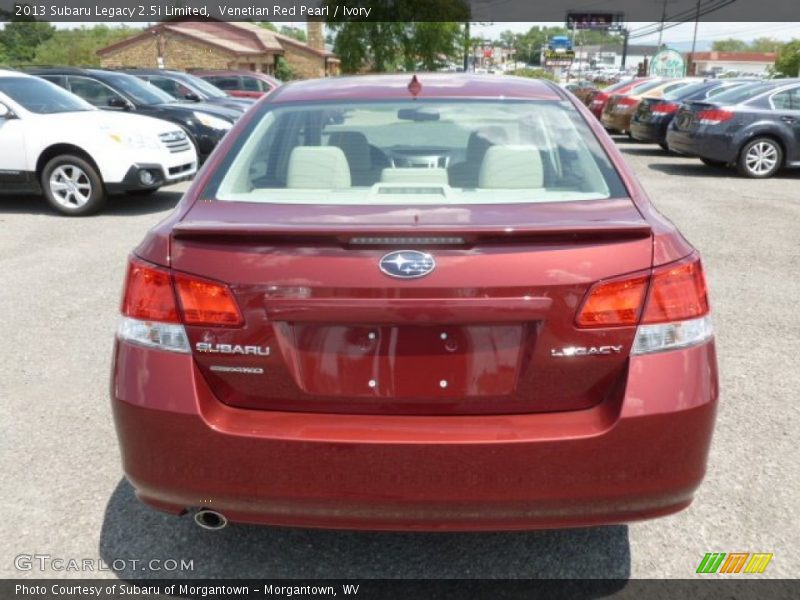 Venetian Red Pearl / Ivory 2013 Subaru Legacy 2.5i Limited