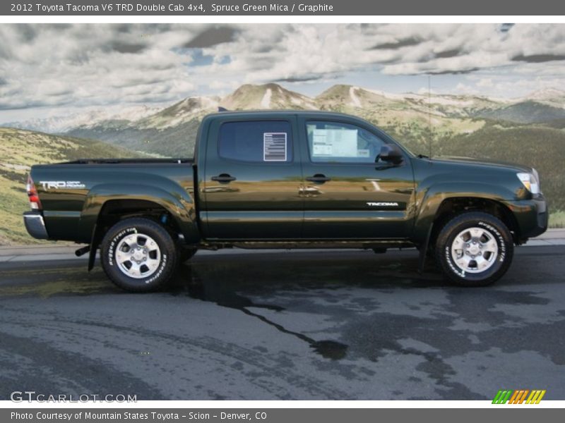 Spruce Green Mica / Graphite 2012 Toyota Tacoma V6 TRD Double Cab 4x4