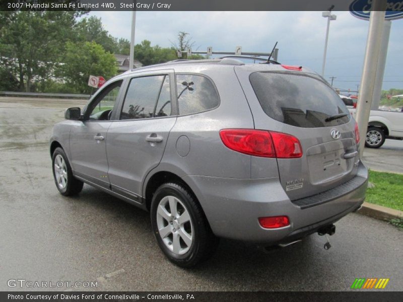 Steel Gray / Gray 2007 Hyundai Santa Fe Limited 4WD