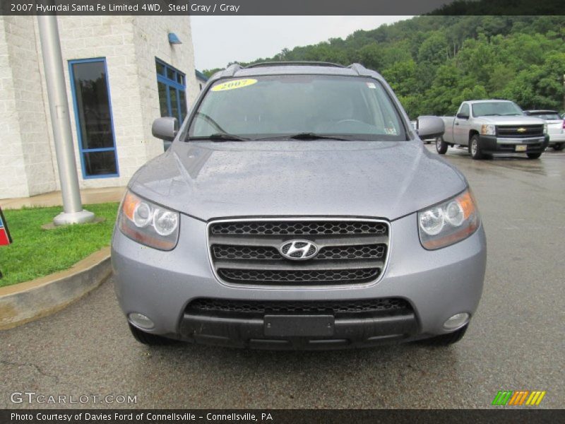 Steel Gray / Gray 2007 Hyundai Santa Fe Limited 4WD