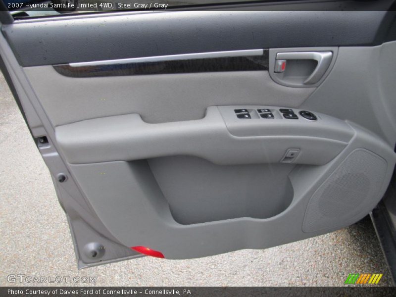 Steel Gray / Gray 2007 Hyundai Santa Fe Limited 4WD