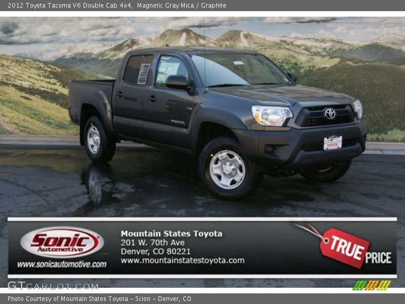 Magnetic Gray Mica / Graphite 2012 Toyota Tacoma V6 Double Cab 4x4