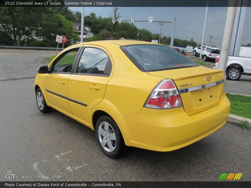 Summer Yellow / Charcoal 2010 Chevrolet Aveo LT Sedan