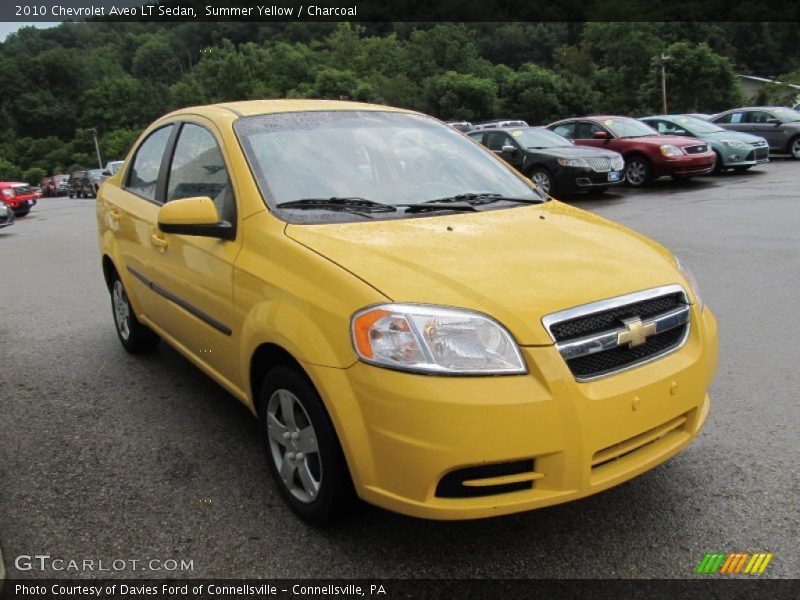 Summer Yellow / Charcoal 2010 Chevrolet Aveo LT Sedan