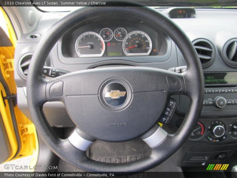 Summer Yellow / Charcoal 2010 Chevrolet Aveo LT Sedan
