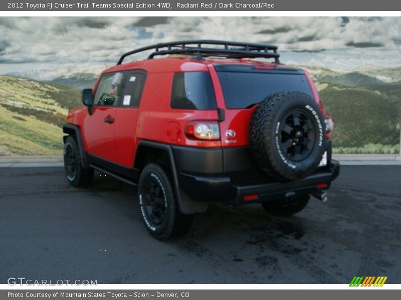 Radiant Red / Dark Charcoal/Red 2012 Toyota FJ Cruiser Trail Teams Special Edition 4WD