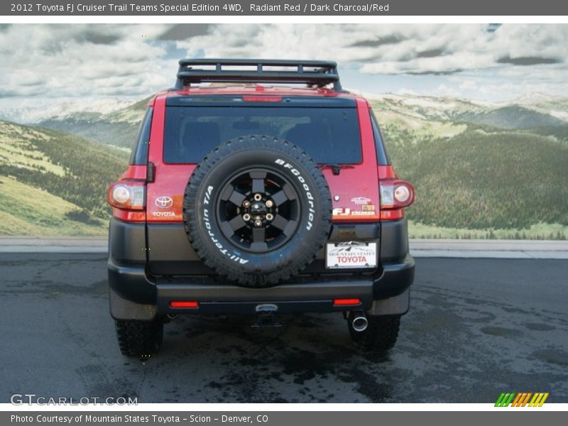 Radiant Red / Dark Charcoal/Red 2012 Toyota FJ Cruiser Trail Teams Special Edition 4WD