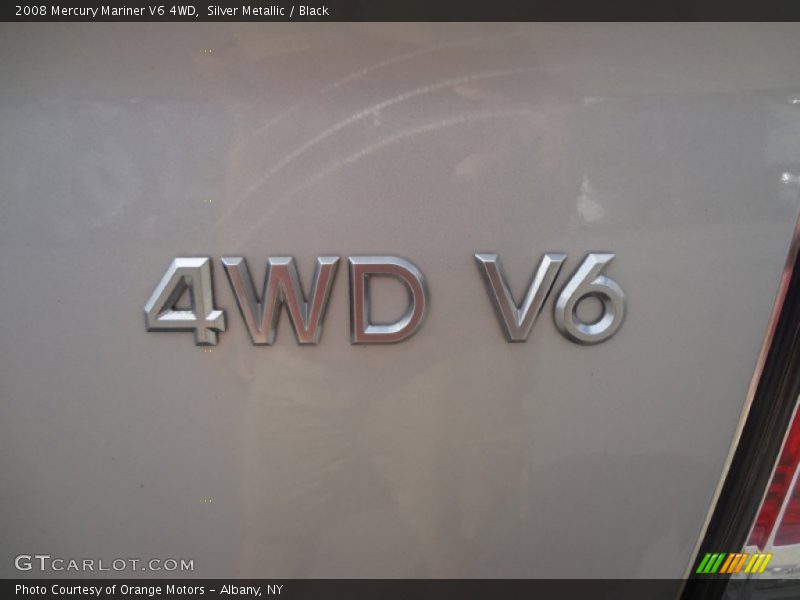 Silver Metallic / Black 2008 Mercury Mariner V6 4WD
