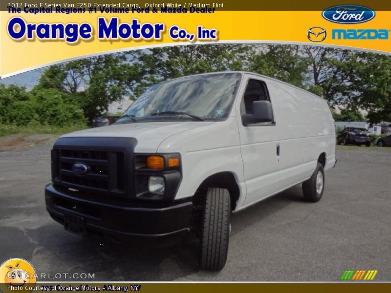 Oxford White / Medium Flint 2012 Ford E Series Van E250 Extended Cargo