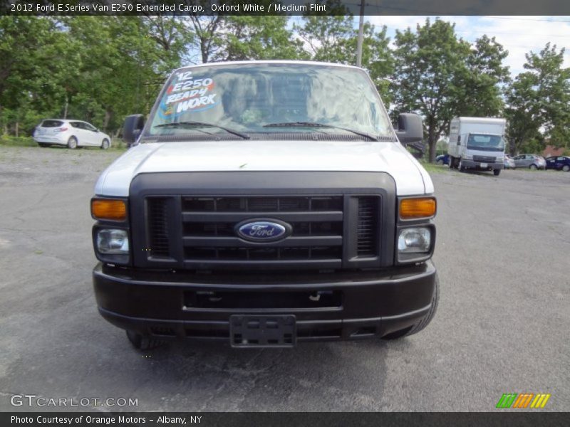 Oxford White / Medium Flint 2012 Ford E Series Van E250 Extended Cargo