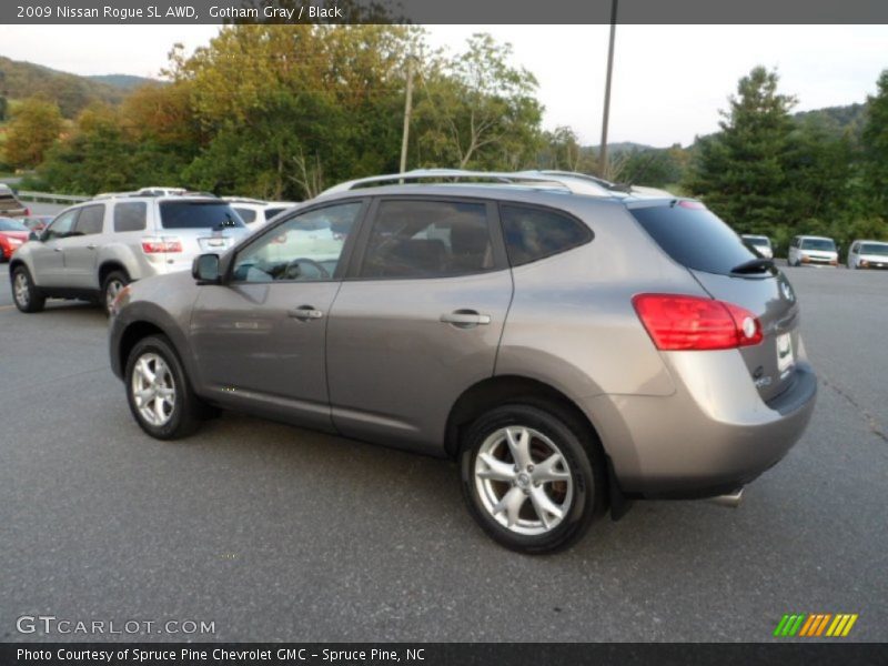 Gotham Gray / Black 2009 Nissan Rogue SL AWD