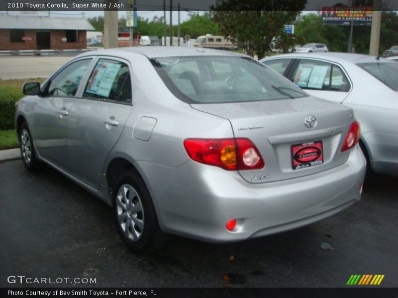 Super White / Ash 2010 Toyota Corolla