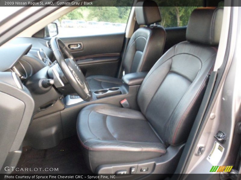 Gotham Gray / Black 2009 Nissan Rogue SL AWD
