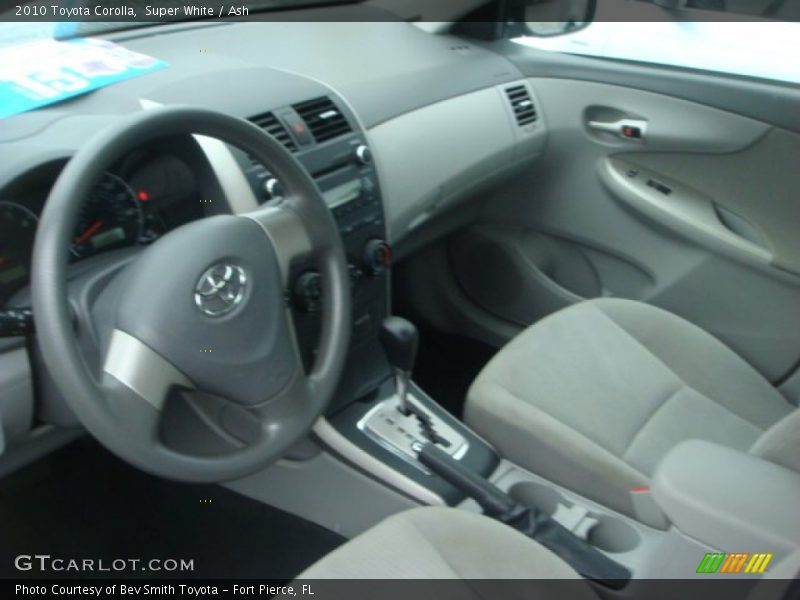 Super White / Ash 2010 Toyota Corolla