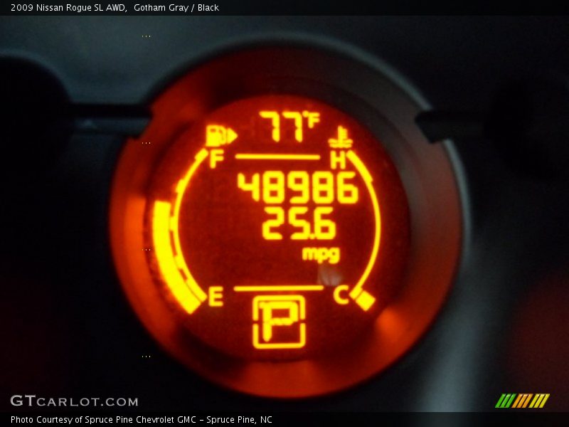 Gotham Gray / Black 2009 Nissan Rogue SL AWD