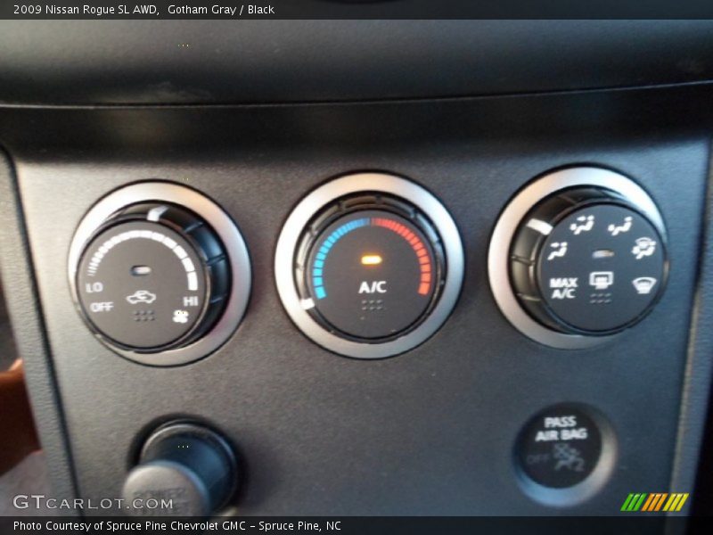 Gotham Gray / Black 2009 Nissan Rogue SL AWD