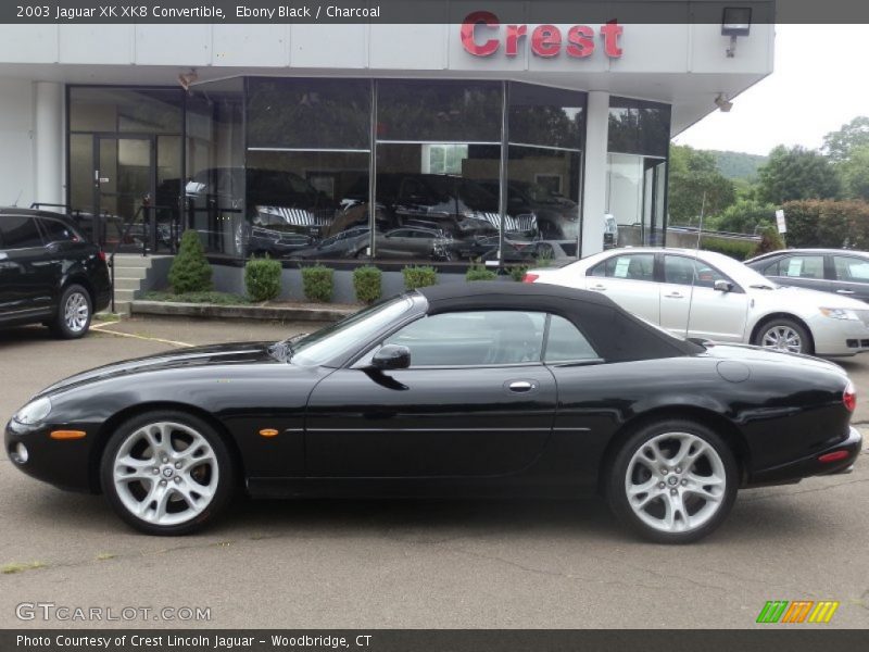 Ebony Black / Charcoal 2003 Jaguar XK XK8 Convertible