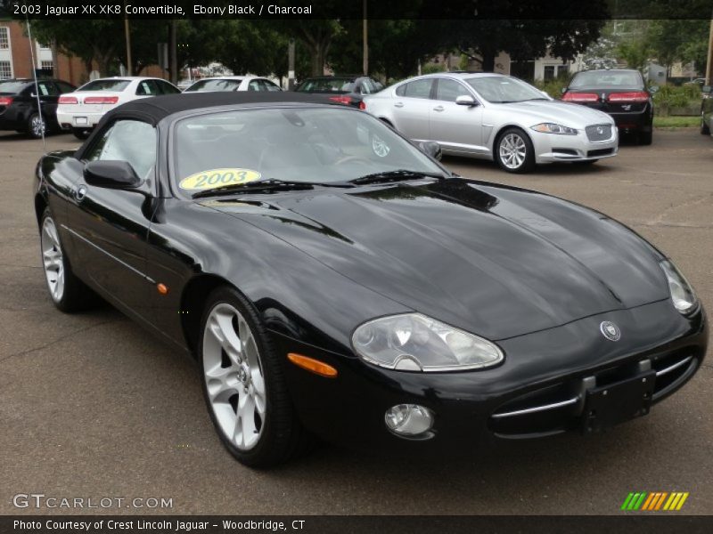 Ebony Black / Charcoal 2003 Jaguar XK XK8 Convertible