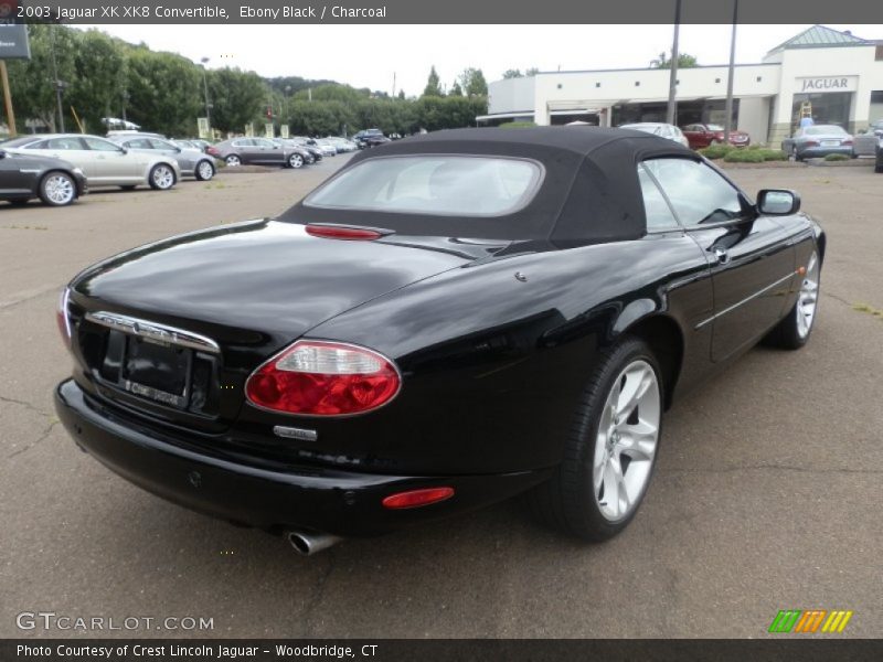 Ebony Black / Charcoal 2003 Jaguar XK XK8 Convertible