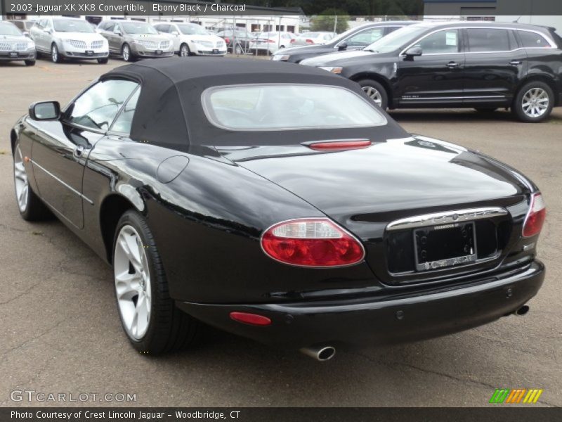 Ebony Black / Charcoal 2003 Jaguar XK XK8 Convertible