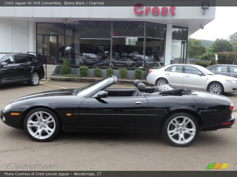Ebony Black / Charcoal 2003 Jaguar XK XK8 Convertible